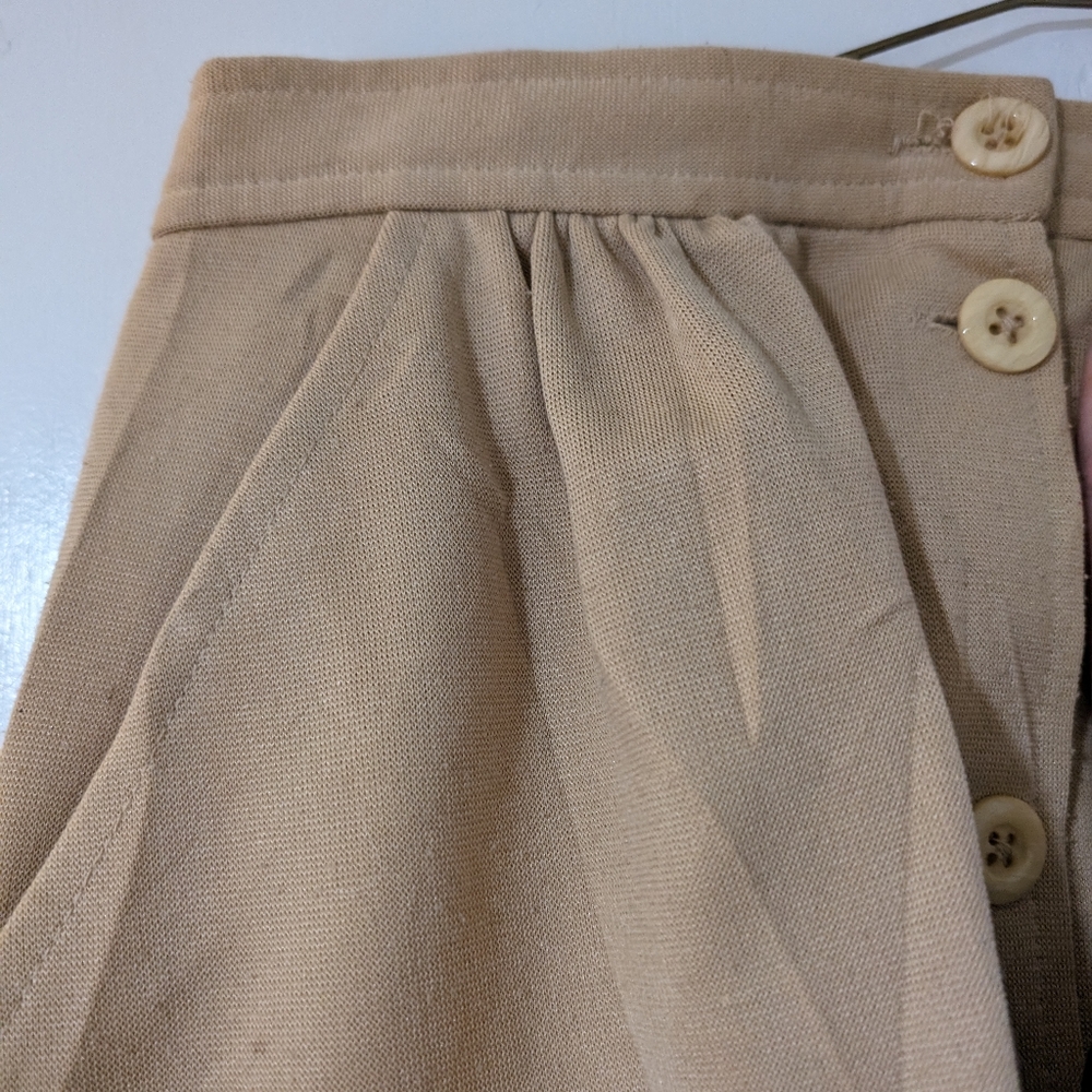 Vintage 70s Pykettes Button Front A-Line Midi Ski… - image 5